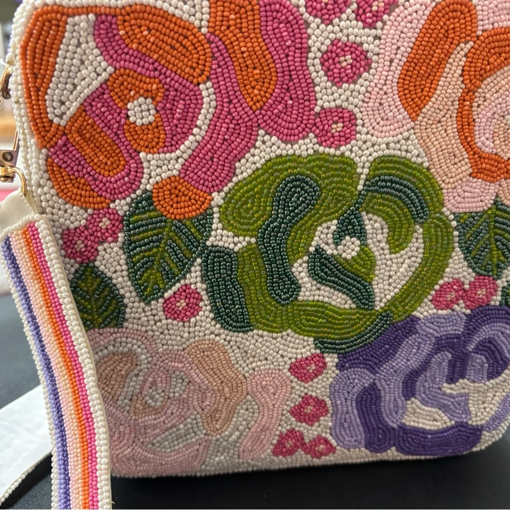 NEW Floral Beaded Women's Bag